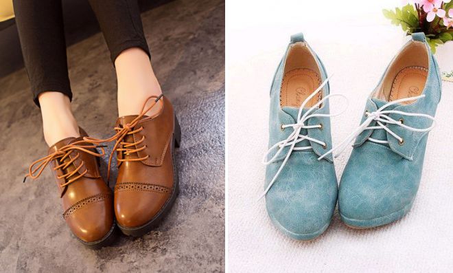 красивые туфли на шнурках