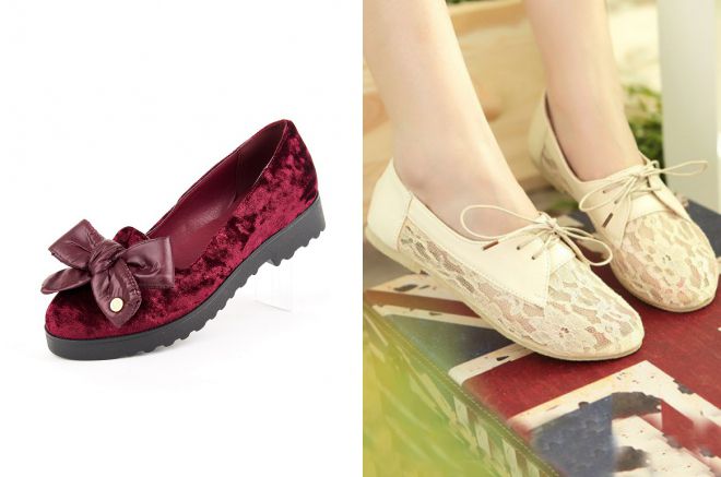 красивые туфли без каблука