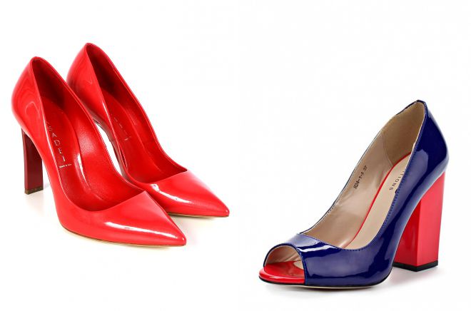 красивые лаковые туфли