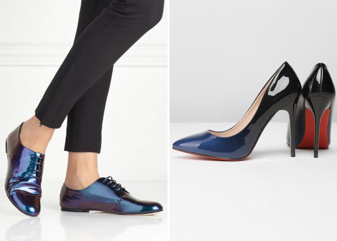 красивые лаковые туфли