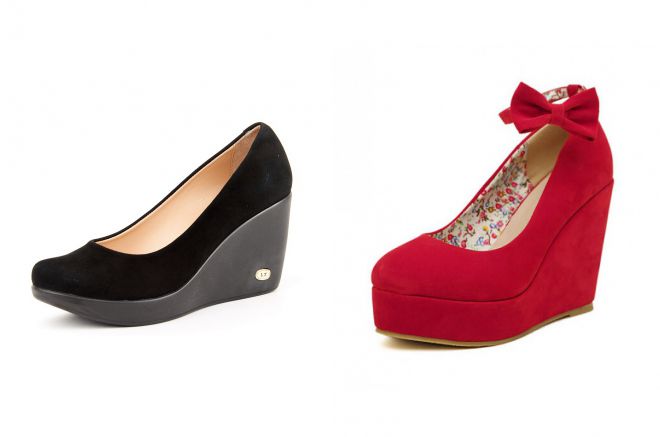 красивые туфли на танкетке