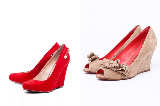 красивые туфли на танкетке