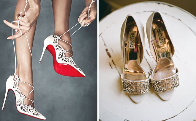 красивые свадебные туфли