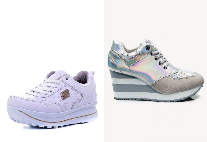 женские летние кроссовки на платформе