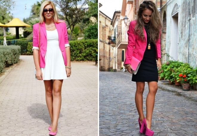 с чем носить розовые туфли