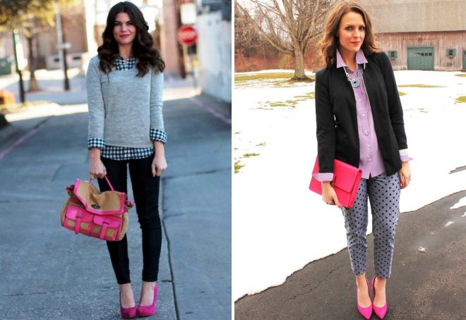 розовые туфли на высоком каблуке