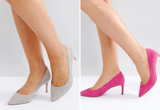 женские замшевые туфли