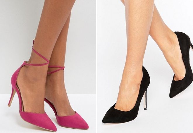 замшевые туфли лодочки