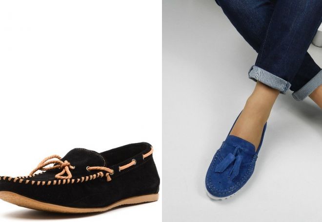 стильные замшевые туфли