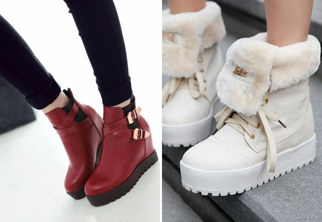 женские ботинки на платформе 2017 женские ботинки на платформе 2017
