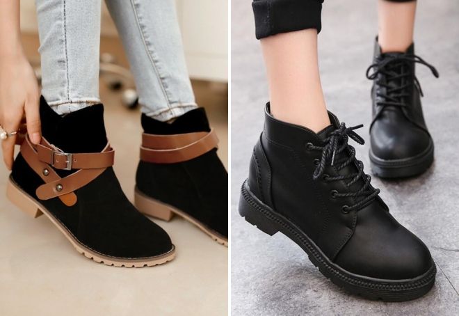 ботинки на плоской подошве 2017 ботинки на плоской подошве 2017