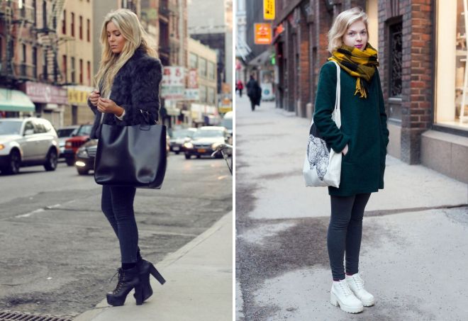 осенние ботильоны на толстом каблуке