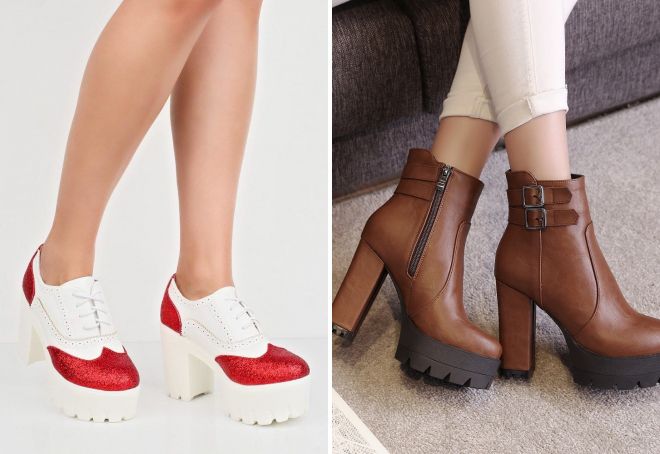 ботильоны на толстом каблуке 2017