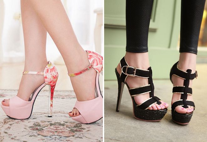 босоножки на высоком каблуке 2017