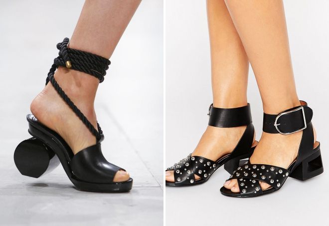 босоножки на низком каблуке 2017