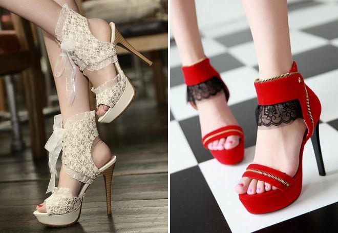 летние босоножки на каблуке 2017