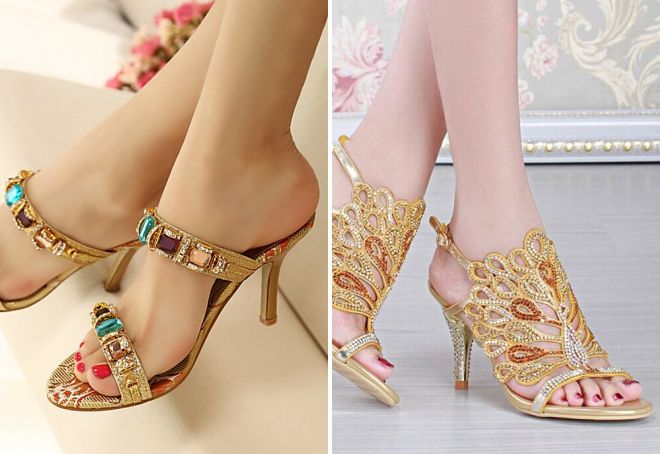 красивые босоножки на каблуке 2017