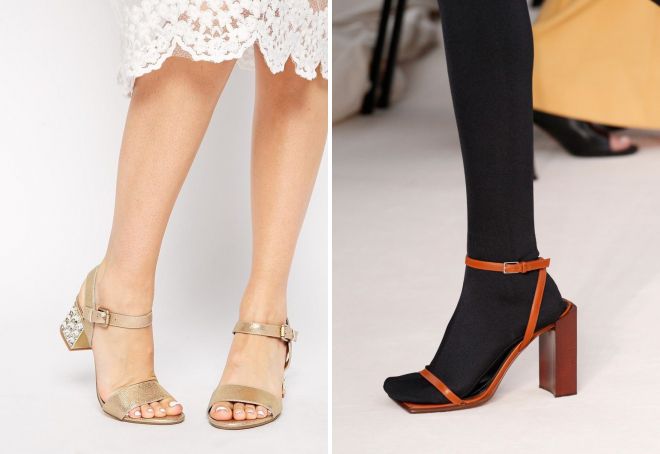 босоножки на широком каблуке 2017