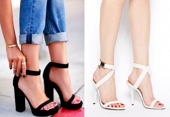 модные женские босоножки на каблуке 2017