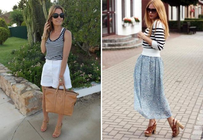 с чем носить коричневые сандалии