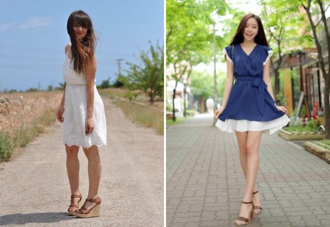 коричневые босоножки с платьем