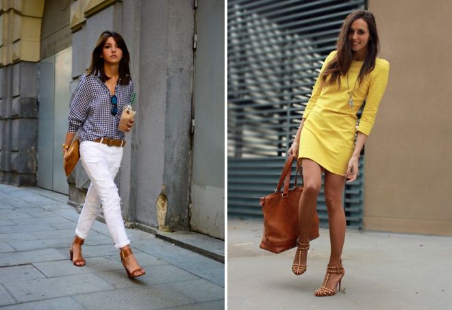 коричневые босоножки 2017