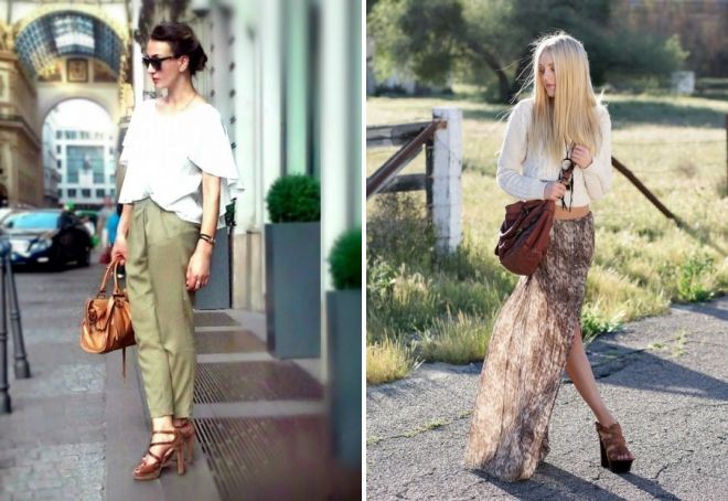 босоножки из коричневой кожи