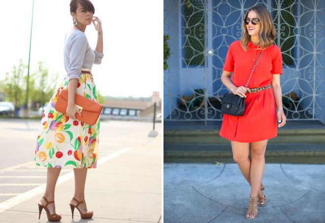 коричневые босоножки на каблуке