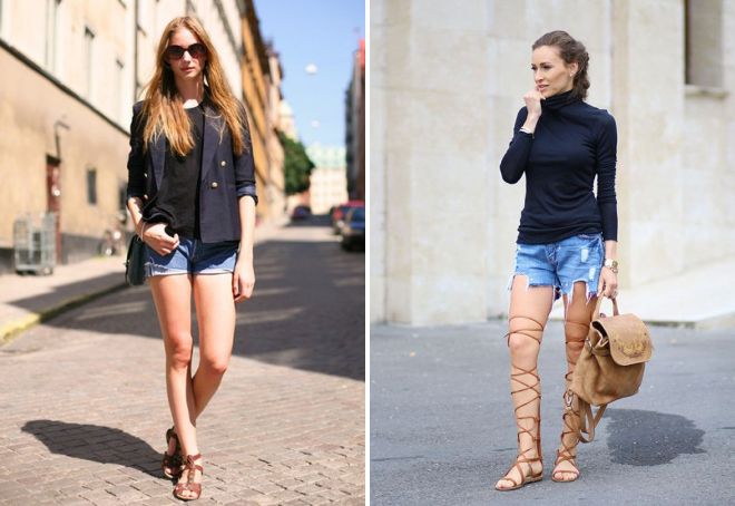 коричневые босоножки без каблука