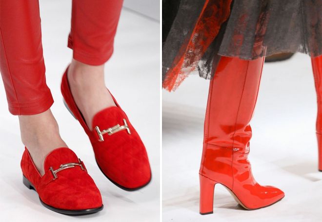 цвет обуви осень 2017