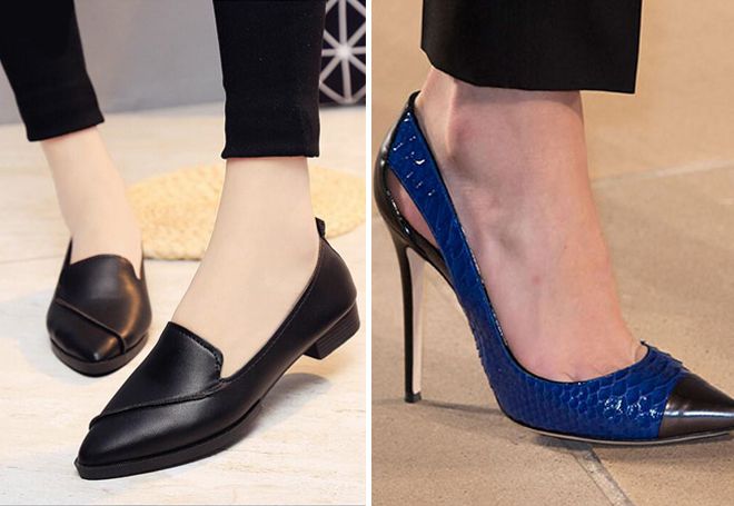 кожаные туфли с острым носком кожаные туфли с острым носком