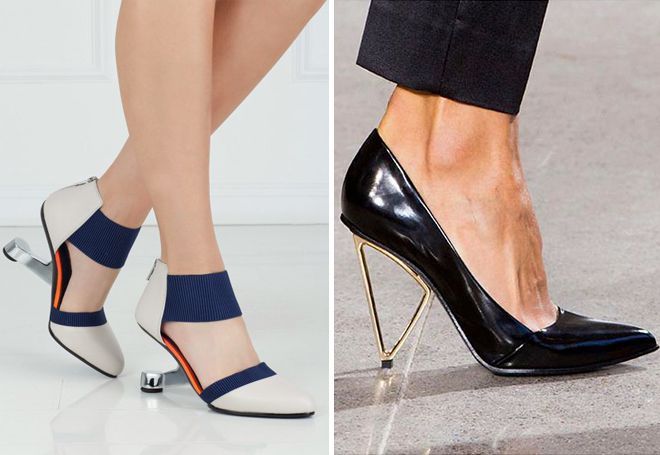 кожаные туфли с необычным каблуком кожаные туфли с необычным каблуком