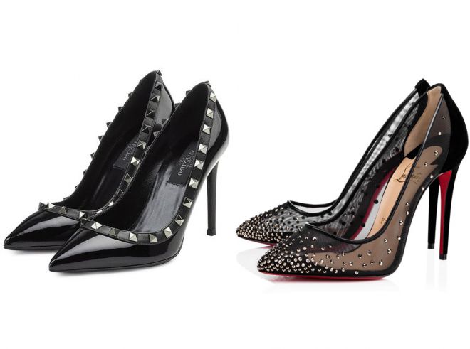 женские черные туфли лодочки