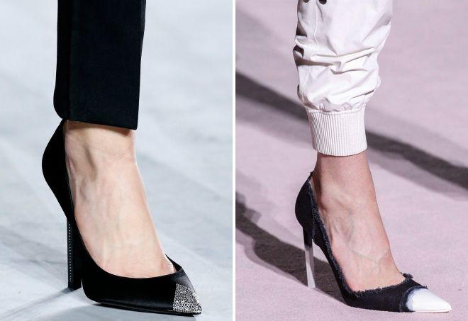 черные туфли лодочки 2018