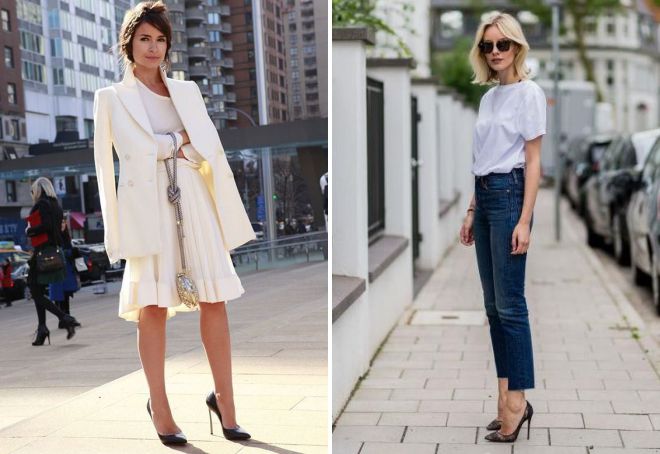 черные туфли лодочки для женщин