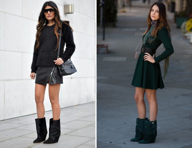 короткие сапоги с широким голенищем