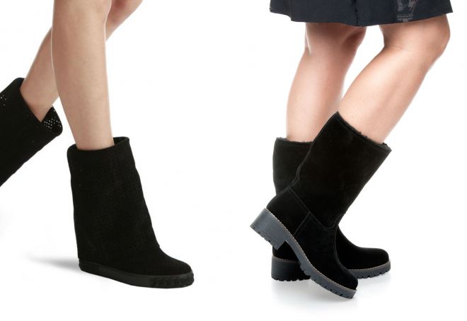 короткие сапоги на платформе