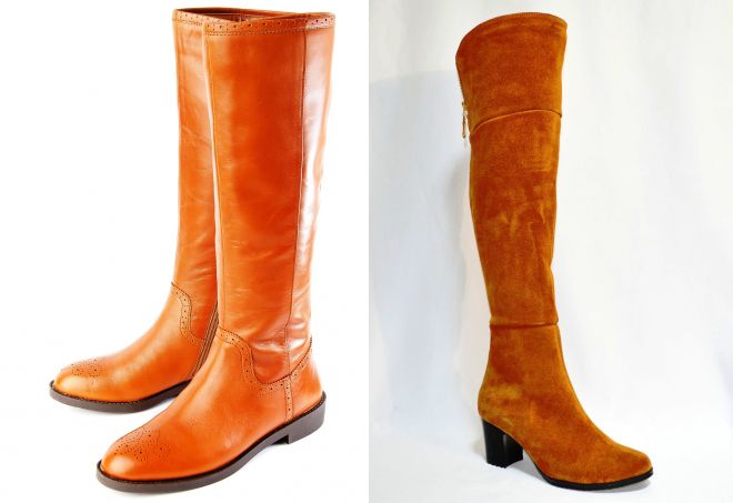 сапоги рыжего цвета сапоги рыжего цвета
