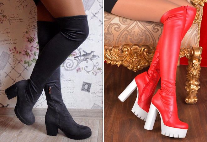 сапоги чулки на тракторной подошве