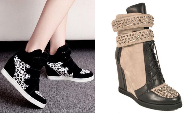 замшевые женские сникерсы