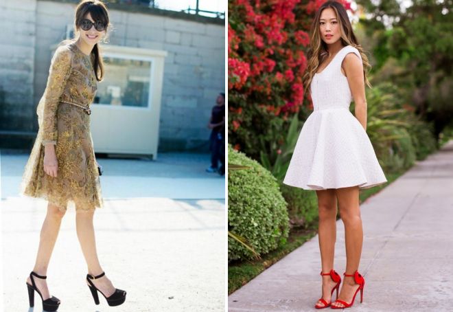 с чем носить босоножки на каблуке