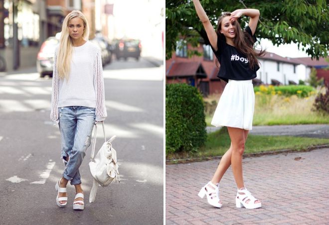 босоножки на широком каблуке