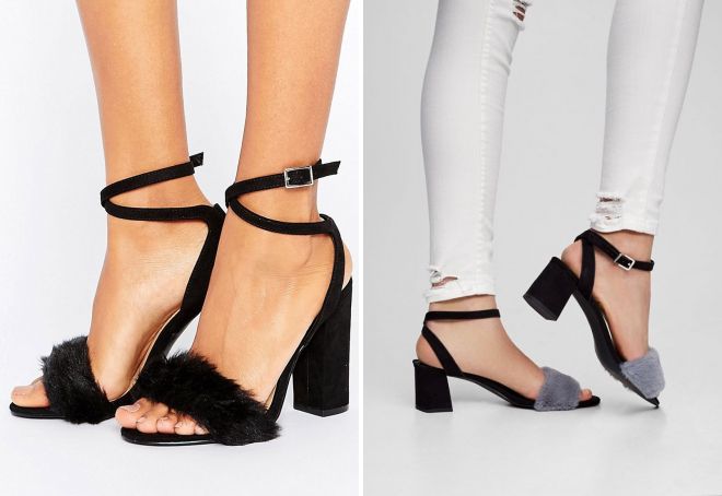 босоножки на широком каблуке
