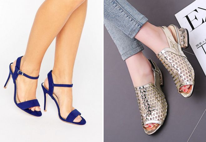 модные босоножки на каблуке