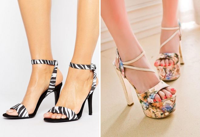 женские босоножки на каблуке