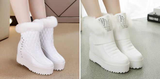 женские зимние ботинки на тракторной подошве 2017