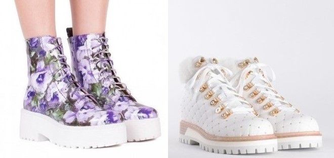 женские ботинки тракторы