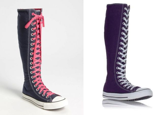 летние женские высокие кеды