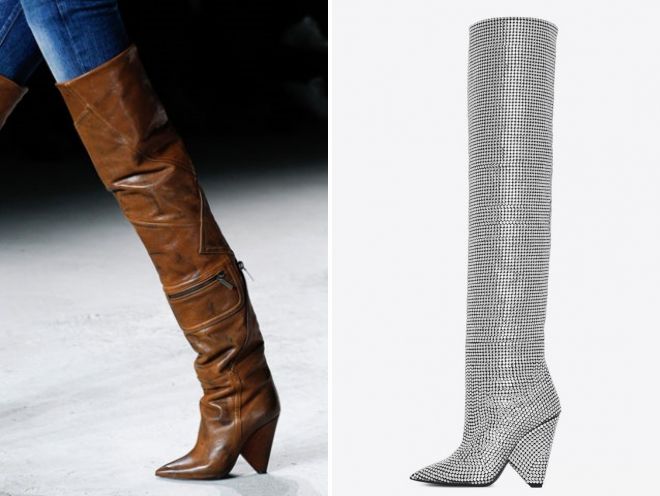 ботфорты на каблуке