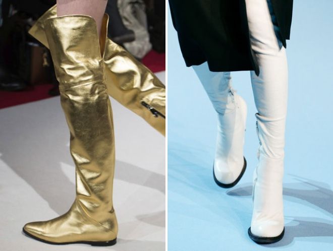 ботфорты без каблука